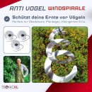 6X Windspirale Vogelabwehr Reflektierend Vogelschreck Spirale Taubenabwehr