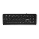 USB Tastatur QWERTZ Deutsch kabelgebunden schwarz PC...