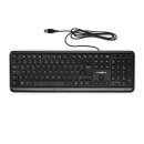 USB Tastatur QWERTZ Deutsch kabelgebunden schwarz PC Computer