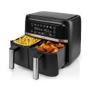 Heißluft Friteuse | 2x3.8 l heißluftfritteuse doppelkammer Timer Digital