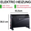 Mesko MS 7741b Konvektionsheizgerät Elektroheizung Heizung elektrisch schwarz