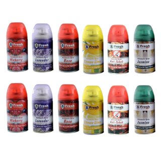 12x 250ml MIX  für Air Wick Spender Airwick freshmatic nachfüller Duft