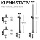 Klemm-Stativ Teleskop Halterung für Kamera Tisch Ständer DSLR Tischstativ Klemme Kugelkopf