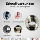 1x Adapter 1/4 auf 3/8 Zoll Kamera Schraubadapter Mikrofonständeradapter Stativgewindeadapter Gewindeadapter Schraube Gewinde 1/4" 3/8"