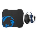 7200dpi Gaming Maus Mouse + Gamer Mauspad Mousepad Set PC