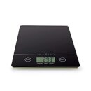 Digitale Küchenwaage digital Glas 5kg 1g Waage Briefwaage Touch schwarz elektrisch