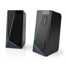 Beleuchtete Gaming Lautsprecher Pc Computer Stereo Boxen...