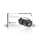 Bluetooth® Party Boombox | 5 hrs | 2.0 | 24 W | Medienwiedergabe: AUX / USB | Verknüpfbar | Tragegriff | Partylicht | Schwarz