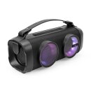 Bluetooth® Party Boombox | 5 hrs | 2.0 | 24 W | Medienwiedergabe: AUX / USB | Verknüpfbar | Tragegriff | Partylicht | Schwarz