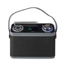 DAB+ Radio | Tisch FM Digital | 24 W | Bluetooth | Kopfhörerausgang | Wecker | integrierter Akku Display