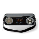 DAB+ Radio | Tisch FM Digital | 24 W | Bluetooth | Kopfhörerausgang | Wecker | integrierter Akku Display