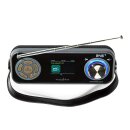 DAB+ Radio | Tisch FM Digital | 24 W | Bluetooth | Kopfhörerausgang | Wecker | integrierter Akku Display