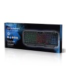 USB RGB Tastatur Gaming Pc QWERTZ mit Beleuchtung LED Gamer Keyboard