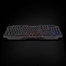 USB RGB Tastatur Gaming Pc QWERTZ mit Beleuchtung LED Gamer Keyboard