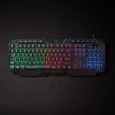 USB RGB Tastatur Gaming Pc QWERTZ mit Beleuchtung LED Gamer Keyboard