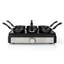 Party-Wok Set & Grillplatte 6 Personen Elektrogrill Tischgrill