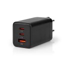 65W 3 Port Netzteil USB-C + USB A PD GaN Smart IC Ladegerät Netzgerät Netzstecker