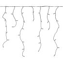 180 LED Lichternetz Eiszapfen hängend Lichterkette 5,9m Innen Außen Ip44