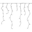 180 LED Lichternetz Eiszapfen hängend Lichterkette 5,9m Innen Außen Ip44