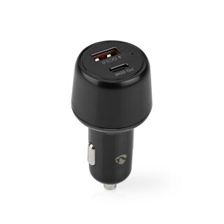 65W KFZ Schnellladegerät Ladegerät Netzteil Zigarettenanzünder USB + USB-C QC 3.0