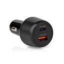 65W KFZ Schnellladegerät Ladegerät Netzteil Zigarettenanzünder USB + USB-C QC 3.0