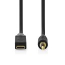 Adapter | USB-C Stecker 3.5 mm Stecker 1m  Vergoldet Klinke Klinkenstecker 3,5mm
