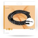 Kabelmanagement | Spiralhülse | 2.00 m | 1 Stück | max. Kabeldicke: 32 mm | PE | Schwarz