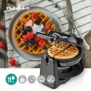 Drehbares waffeleisen für belgische waffeln drehbar Edelstahl 1000W