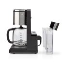 Kaffeemaschine | Filter Kaffee | 1.5 l | 12 Tassen | Warmhalten | Timer einschalten | LCD-Anzeige | Uhrfunktion | Aluminium / Schwarz