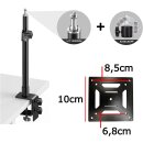 Teleskop Tisch Ständer + Platte für Mini Beamer Lautsprecher Boxen Webcam