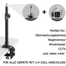 1 Stück Tisch Ständer Klemme Stativ für Überwachungskamera Kamera CCTV Arlo Pro 1 2 3 4 Eufy Wyze Pan VR Rift Ring Cam Sensor HTC Vive Basisstation 1/4" Netatmo Wetterstation