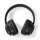 Drahtlose Over-Ear-Kopfhörer | max. Batteriespielzeit: 16 Std | Eingebautes Mikro | Drücken Sie Strg | Rauschunterdrückung | Stimmkontrolle | Lautstärke-Regler | Travel Case enthalten | Schwarz
