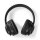 Drahtlose Over-Ear-Kopfhörer | max. Batteriespielzeit: 16 Std | Eingebautes Mikro | Drücken Sie Strg | Rauschunterdrückung | Stimmkontrolle | Lautstärke-Regler | Travel Case enthalten | Schwarz