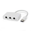 USB-C Adapter auf Klinke Mikrofon Headset Kopfhörer Smartphone Tablet