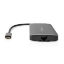 USB-C Multiport Adapter HDMI Ethernet RJ45 SD USB-HUB Kartenlesegerät Laptop