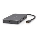 USB-C Multiport Adapter 2x HDMI RJ45 Ethernet USB-Hub PD 3.0 SD