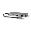 USB-C Multiport Adapter 2x HDMI RJ45 Ethernet USB-Hub PD 3.0 SD