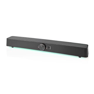 2.0 Gaming Lautsprecher Box Boxen Soundbar PC Computer Gamer LED 30W