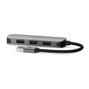 USB 3.2 ( 3.0 / 2.0 ) USB-Hub | A Stecker | A Buchse | 4-Port ports Verteiler Weiche PC