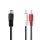 Audio-Kabel DIN 5-Pin Stecker 2x RCA Cinch Chinch Male Adapter 1m