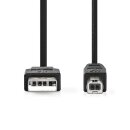 3m USB 2.0 Kabel A / B Stecker männlich 10 W | 480 Mbps Pc Drucker Scanner