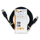 3m USB 2.0 Kabel A / B Stecker männlich 10 W | 480 Mbps Pc Drucker Scanner