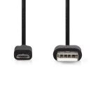 0,5m kurzes USB-A Stecker | USB Micro-B Stecker Kabel USB...