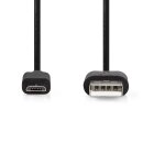 0,5m kurzes USB-A Stecker | USB Micro-B Stecker Kabel USB 2.0 kurz