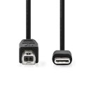 1m Kabel USB-C Stecker - USB-B Stecker OTG 1 Meter