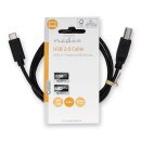 1m Kabel USB-C Stecker - USB-B Stecker OTG 1 Meter