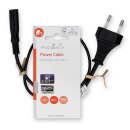 Kurzes 0,5m Euro Stromkabel Strom Kabel 2-polig 8er Stecker IEC-320-C7 TV Radio 50cm