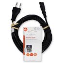 5m Euro Stromkabel Strom Kabel 2-polig 8er Stecker IEC-320-C7 TV Radio 5 Meter