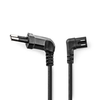 5m Euro Netzkabel Stromkabel Winkelstecker IEC-320-C7 5 Meter Strom