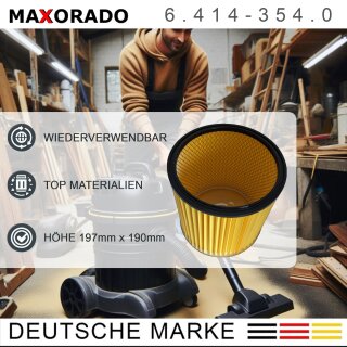 Patronenfilter Faltenfilter Für Kärcher 2001 2201 3011 6.414.354.0 NT 301 Dewalt